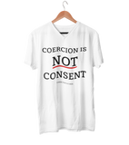 Coercion is Not Consent- Women's - V-Neck T-Shirt