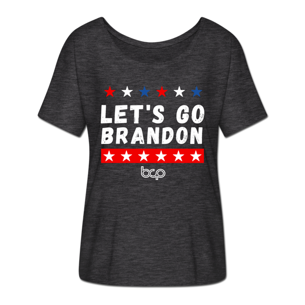 Let's Go Brandon - Flowy T-Shirt - charcoal grey