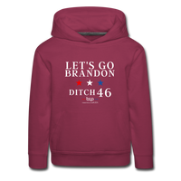 Ditch 46 - Youth Hoodie - burgundy