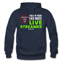 Watch a Live Streamer - Adult Hoodie - navy