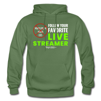 Watch a Live Streamer - Adult Hoodie - military green