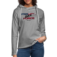 Freedom Over Force - Lightweight Terry Hoodie - heather gray