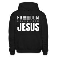 Freedom Comes From Jesus - Hoodie - black