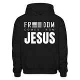 Freedom Comes From Jesus - Hoodie - black