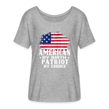 Patriot by Choice - Flowy T-Shirt - heather grey
