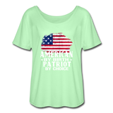 Patriot by Choice - Flowy T-Shirt - mint green