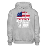 Patriot by Choice - Hoodie - heather gray