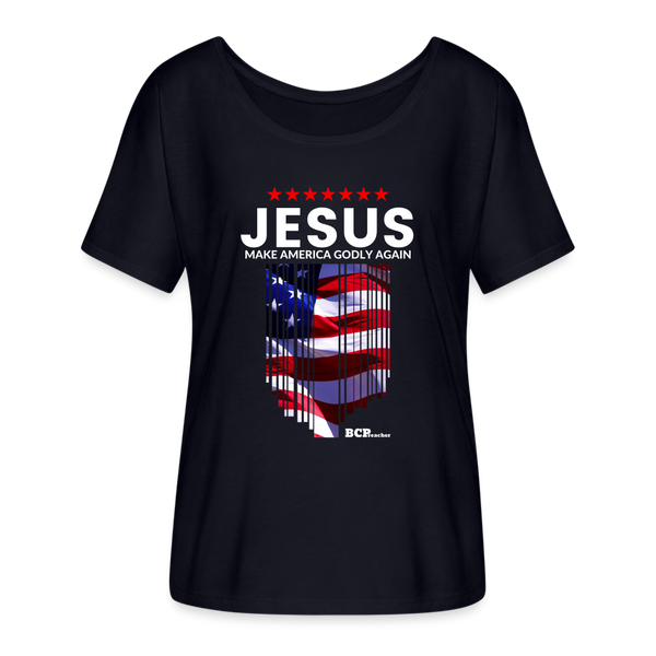 Make America Godly Again - Women's T-Shirt - midnight navy