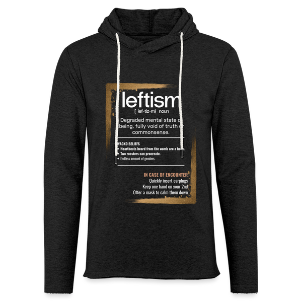 Definition Leftism - Women's Terry Hoodie - charcoal grey