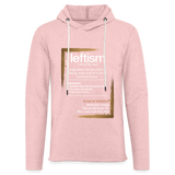 Definition Leftism - Women's Terry Hoodie - cream heather pink