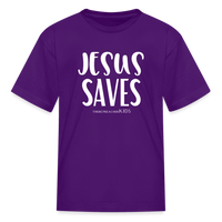 Jesus Saves - Kids' Tee - purple