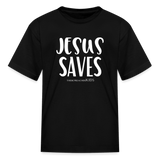 Jesus Saves - Kids' Tee - black