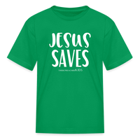 Jesus Saves - Kids' Tee - kelly green