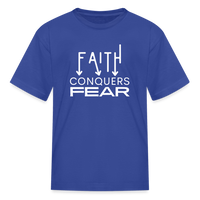 Faith Conquers Fear - Kids' Tee - royal blue