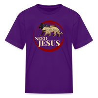 Need Jesus - Kids' Tee - purple