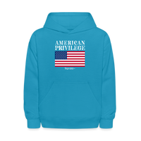 American Privilege - Youth Hoodie - turquoise