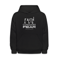 Faith Conquers Fear - Youth Hoodie - black