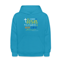 All I Need Is - Youth Hoodie - turquoise
