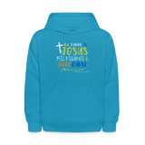 All I Need Is - Youth Hoodie - turquoise