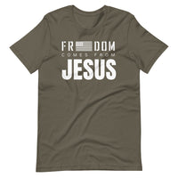 Freedom Comes From Jesus - T-shirt