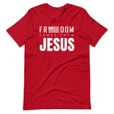 Freedom Comes From Jesus - T-shirt